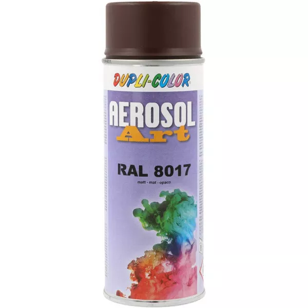 Bombe de peinture - Marron mat - RAL 8017 - Duplicolor - 400 ml