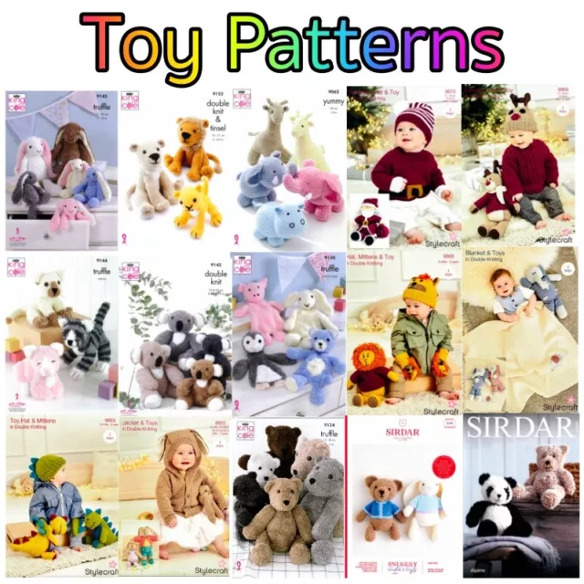 TOYS Knitted Novelty Baby Animals Knitting Patterns Books