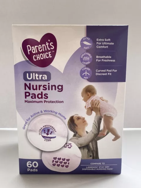 Parents Choice Ultra Nursing Pads Extra Soft Breathable Curved Ultra Absorbent