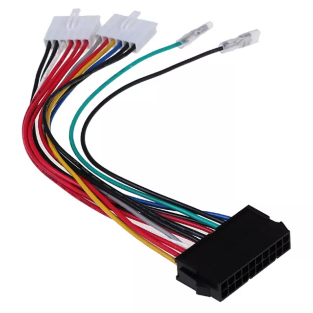 20P Atx To 2 Port 6Pin At Psu Converter Power Cable For Computer 286 386 486_da