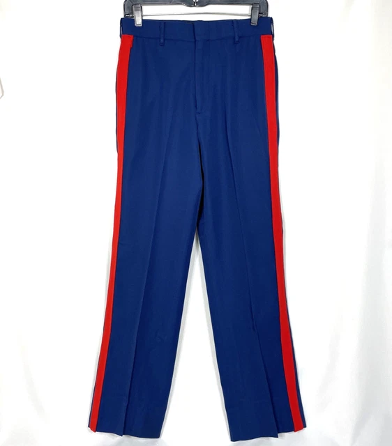 USMC MARINE CORPS Dress Blues Trousers Pants Blood Stripe NCO 35R $35.00 -  PicClick