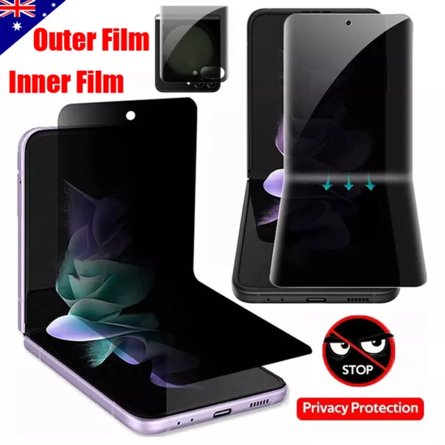 For Samsung Galaxy Z Flip 5 Anti-Peeping Spy Screen Protector Privacy Full Cover