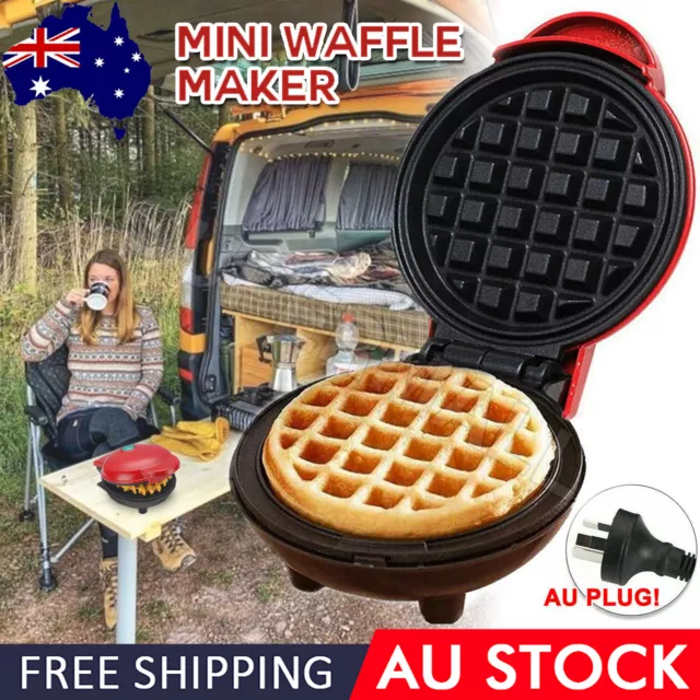 Mini Waffle Maker Non Stick Baking Pan Pancake Heating breakfast Machine OZ