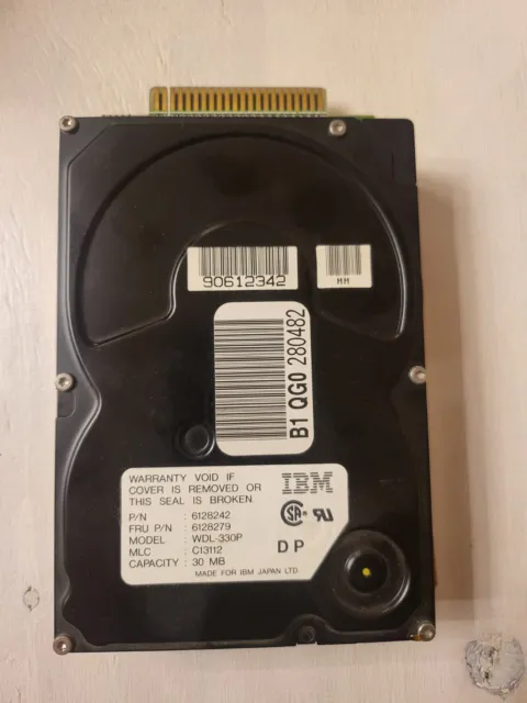 IBM Personal System PS/2 Hard Disk for Model 30 & 30-286 30 MB TESTED!!