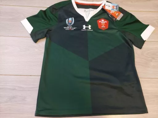 Under Armour Wales Rugby World Cup 2019 New With Tags Away Yxl Shirt Age 14+