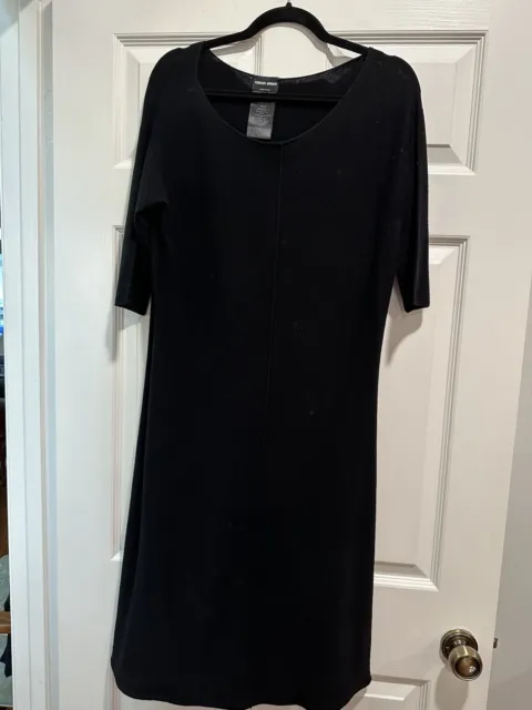 Giorgio Armani Black Short Sleeve Dress