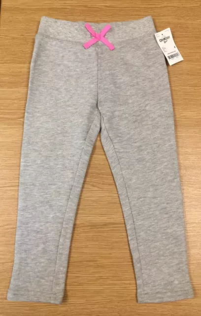 OSHKOSH B'gosh Girls Light Grey Sweat Pants, Tracksuit Bottoms, Aged 4 Years