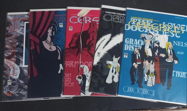 Cerebus #40 41 42 43 45 lot of 5 Aardvark-Vanaheim Comics 1982 VF