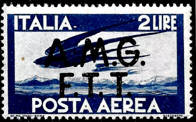 1947 Italy Air Mail Trieste A-Zone Sc#C2 Mi#19 Lire 2 MNH** OG  Airplane