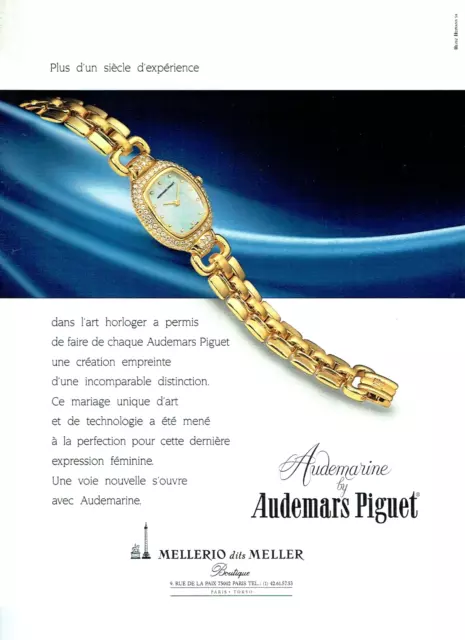 publicité Advertising 0323 1990  montre  femme  Audemars Piguet   Audemarine