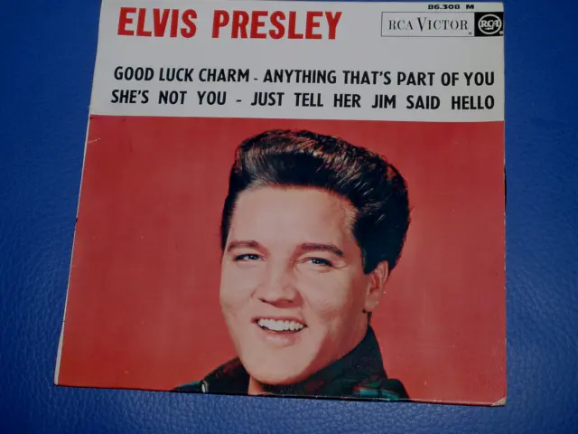 ELVIS PRESLEY good luck charm  45 tours de 1962