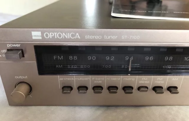 SHARP Optonica Stereo Tuner ST-7100 mit Bedienungsanleitung