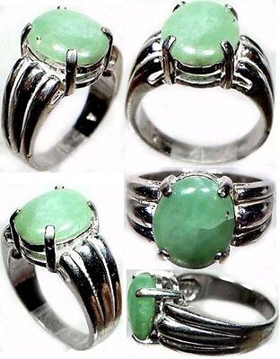 19thC Antique 3¾ct Jade Sterling Medieval Portuguese Loin Stone Kidney Back Pain 2