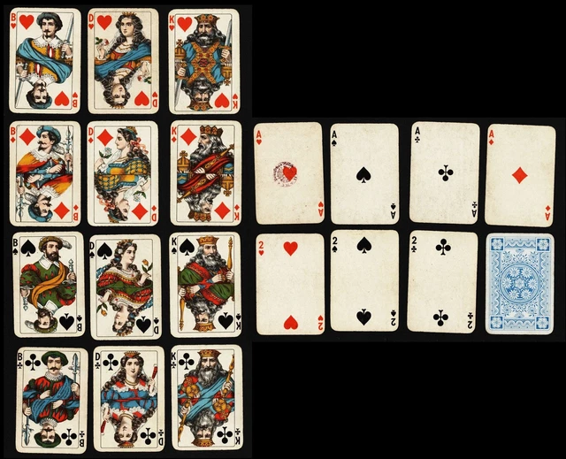 Jeu De Cartes à Jouer Ancien B. Dondorf Whist N°160 - Circa 1900 - État Correct (boîte Abîmée)