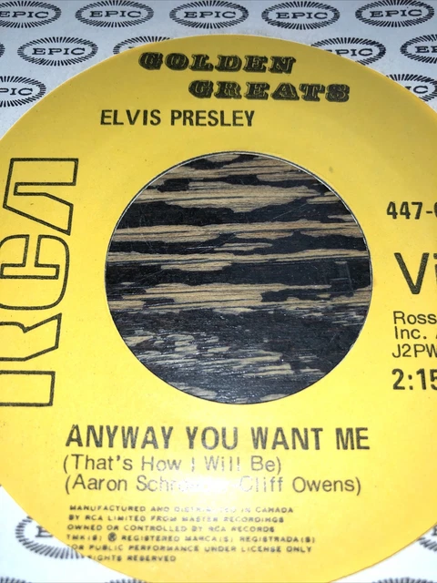 ELVIS PRESLEY LOVE me tender RCA records 45 RPM vinyl single1a $4.90 ...
