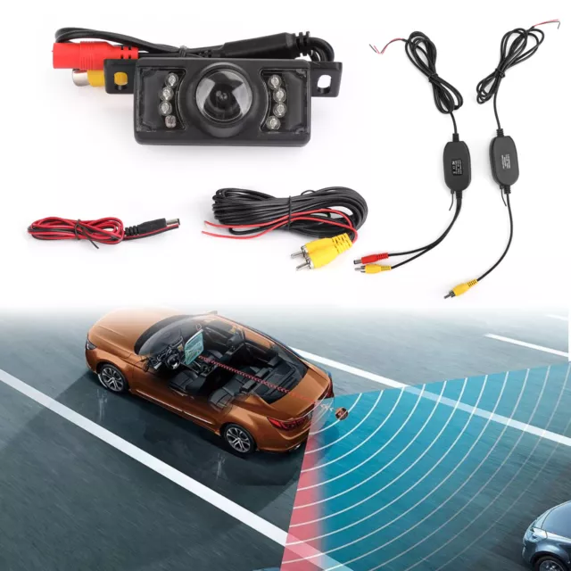 2.4G Wireless Car HD Voiture Caméra de Recul 7 IR Night Vision Parking Kit S