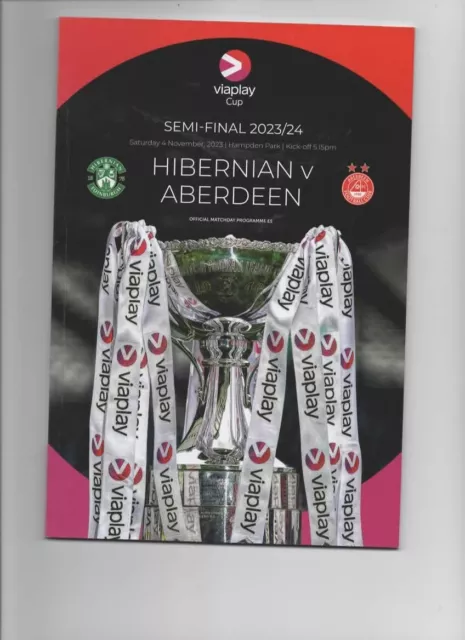 2023 Hibernian v Aberdeen 4th November Scottish League Cup Semi-Final-Viaplay C