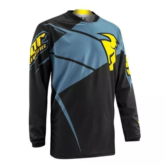 Thor Prime Jersey MX Shirt Triad Enduro Quad Motocross FMX schwarz/stahl