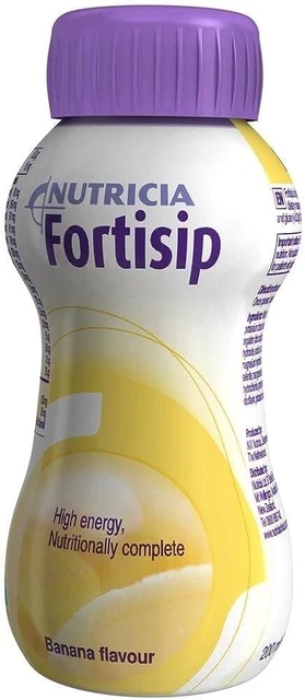 4 Bottles Nutricia Fortisip 200ml Banana Drink Nutritional Protein Supplement