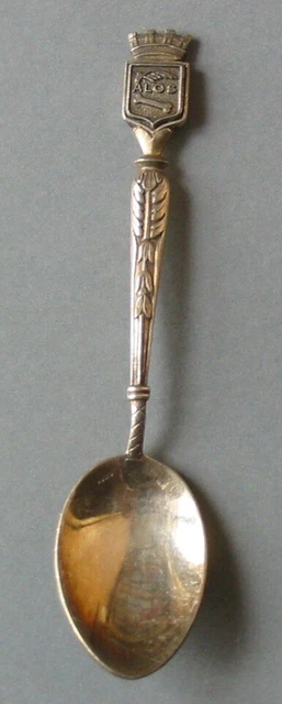 Petite Cuillère De Collection Angel Gazos – Métal Argenté Avec Poinçon Et Boîte