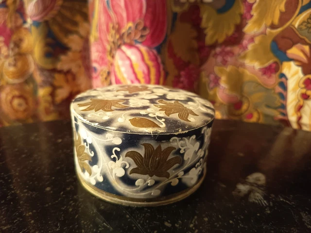 Boîte à Poudre Vintage Lancôme Noire - Occasion Très Bon État