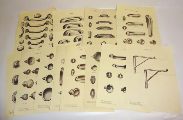 Convolute Leaves From Pattern Book Fittings Drawer Handles Furniture Fittings (D