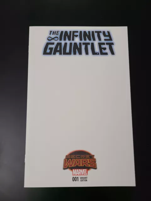 The Infinity Gauntlet Secret Wars #1 Blank Cover Variant Convention