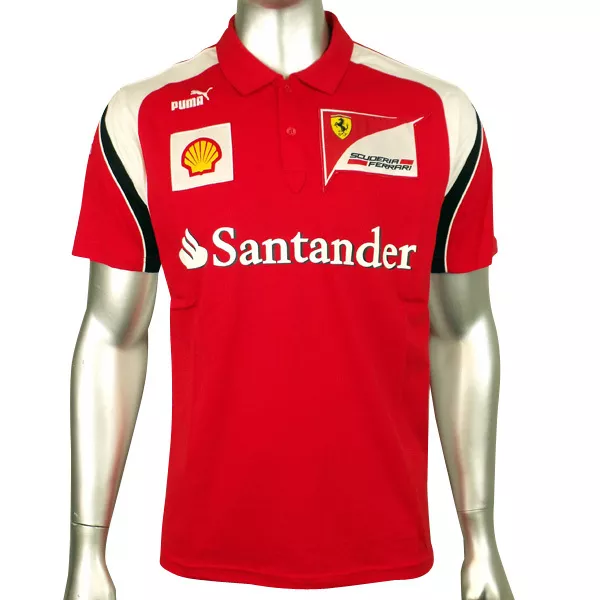 10071 Puma Ferrari 2012 Polo Ufficiale Maglia Maglietta Official Wear Tee Shirt