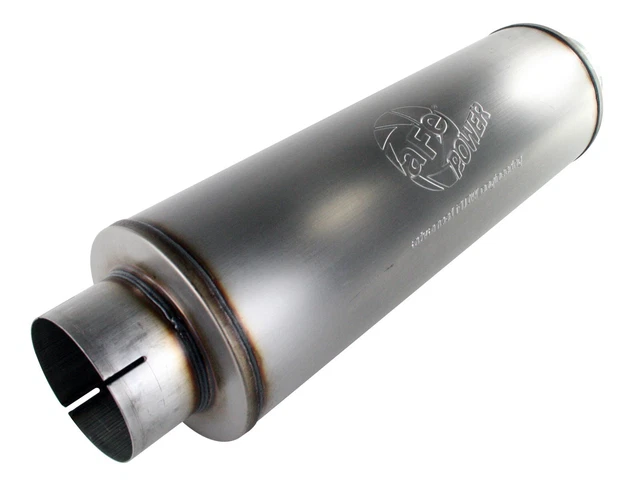 AFE High Performance Mach Force Round Gray Exhaust Muffler Kit Part is Universal