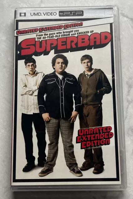 Superbad (Sony PSP UMD 2007 Unrated Extended Cut) TESTED Jonah Hill Michael Cera