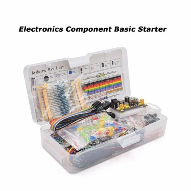 Kit de base de composants électroniques boîte à outils complète pour projets