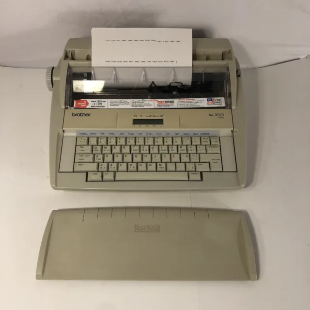 Brother ML-300 Electronic Dictionary Typewriter Fully Tested Working W/ Cover