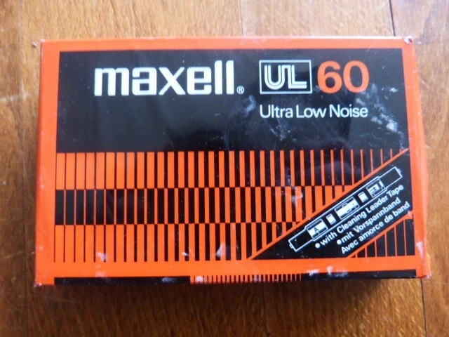 K7 Audio Maxell UL 60 Sous Blister – Cassette Vierge Avec Leader Propre, Made In Japan
