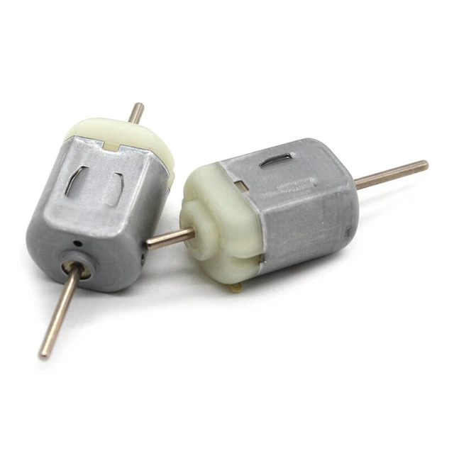 Brushed DC Motor Micro Electric Motors Long Shaft Dual Axis 6~12V 3700/7000 rpm 3