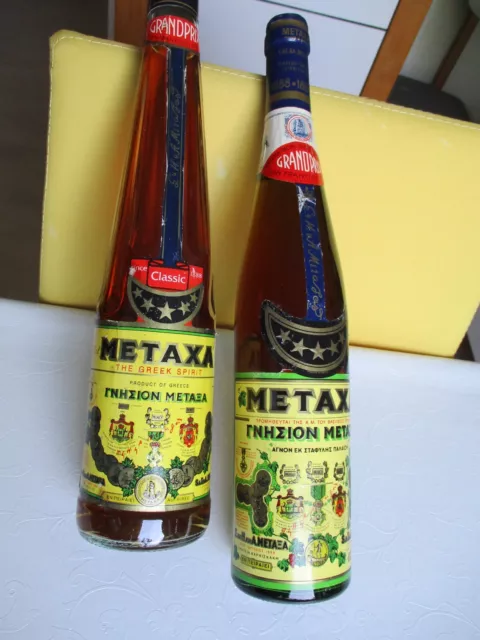 Metaxa 5 Sterne 2 Flaschen 1 x 40 % Vol 0,7 l und 1 x 38 % Vol. 0,7 l