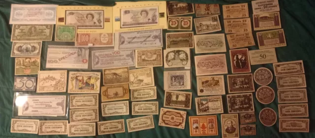 Foreign World Vintage Currency Lot, Most Are Very Crisp & UNC, + 5 ISRAEL SETS