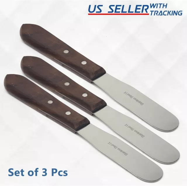 3 Pcs Lab Mixing Spatula 11R Dental Plaster Alginate 8" Modeling New Instruments