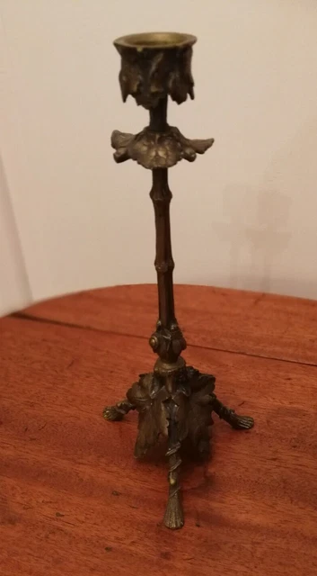 Bougeoir Aile D'Ange Résine Dorée - 5x11cm - Décoration Maison/Bureau Style Antique