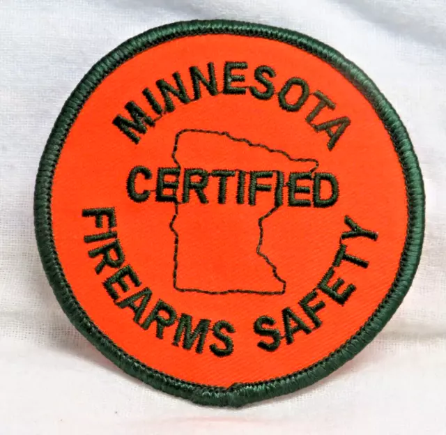 New Minnesota Certified Firearms Safety Embroidered Patch With Tag