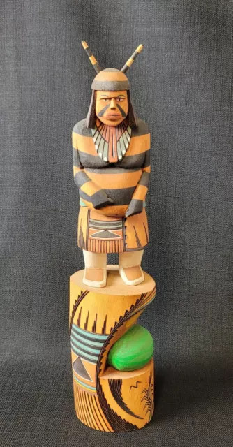 Vintage Hopi W. Tsosie "Cloud Dancer" Kachina 15" Cottonwood