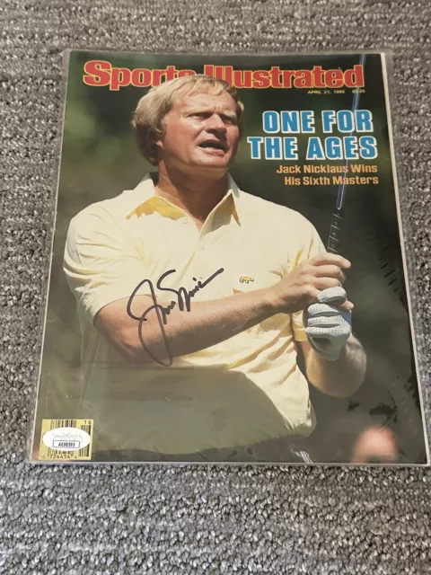 Jack Nicklaus signed Sports Illustrated 4-21-86 JSA COA Masters Golden Bear