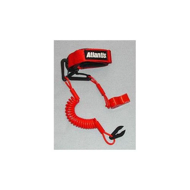 Atlantis A2109PFW Pro Floating Lanyard with Whistle - Black