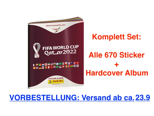 Panini FIFA World Cup Qatar 2022 Album Set Completo De 670 Sticker 🔴 USA Edi