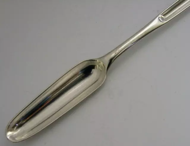 Early 1758 English Georgian Sterling Silver Marrow Scoop Antique