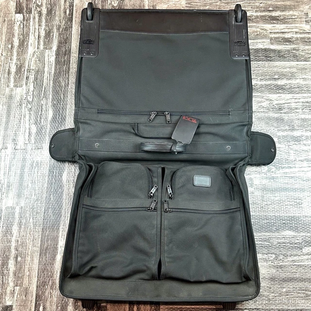 Tumi Black Alpha Ballistic Nylon Long Wheeled Garment Bag Luggage Travel 2242D3 2