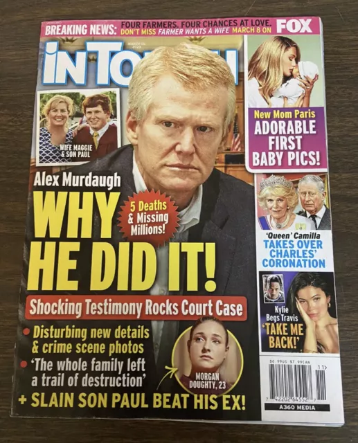 IN TOUCH MAGAZINE March 2023 Alex Murdaugh, New Mom Paris and MORE