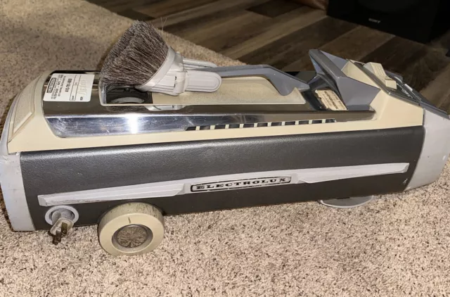 Vintage electrolux Silverado Deluxe Canister Vacuum Hard Floor Tool brush MCM Vintage electrolux Silverado Deluxe Canister Vacuum Hard Floor Tool brush MCM