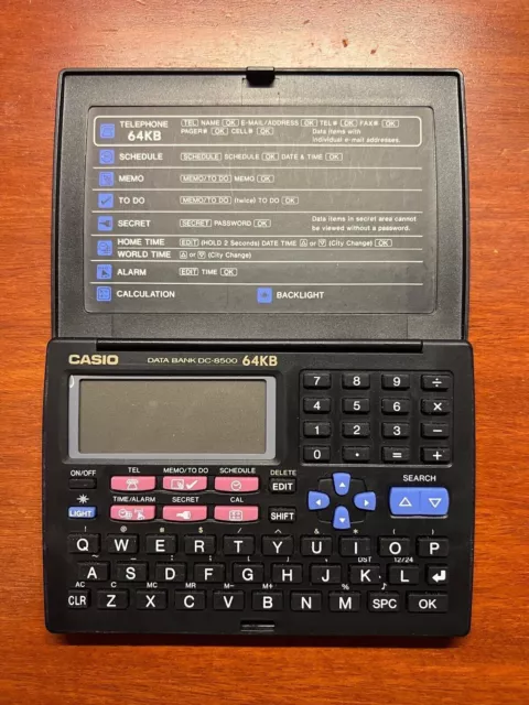 Casio Data Bank Dc-8500 64Kb Electronic Pc Personal Organizer Calculator