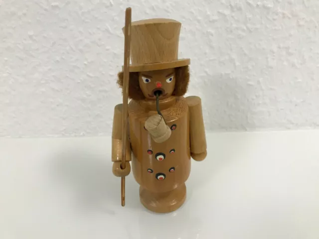 Sehr altes Räuchermännchen Seiffen Postkutscher Höhe 18 cm Benutzt !