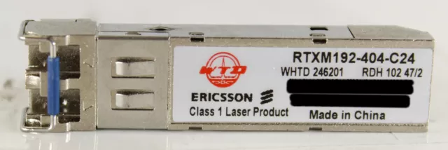 Ericsson RTXM192-404-C24 WHTD 246201 RDH 102 47/2 SFP Transceiver Module